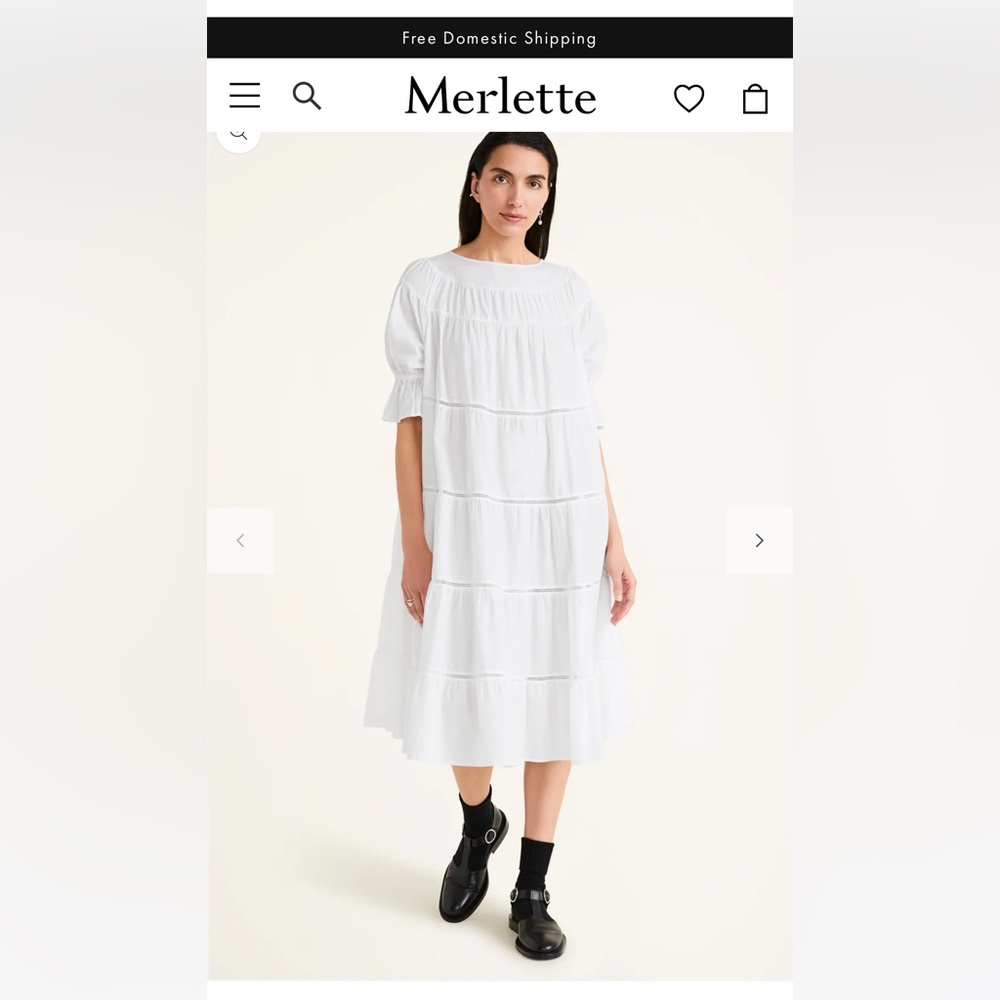 NWT Merlette PARADIS DRESS
In White